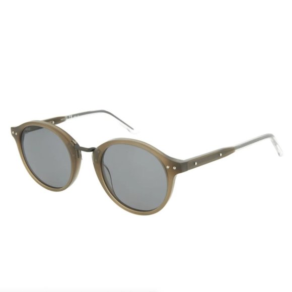 Bottega Veneta Women's Matte Brown Round Sunglasses!